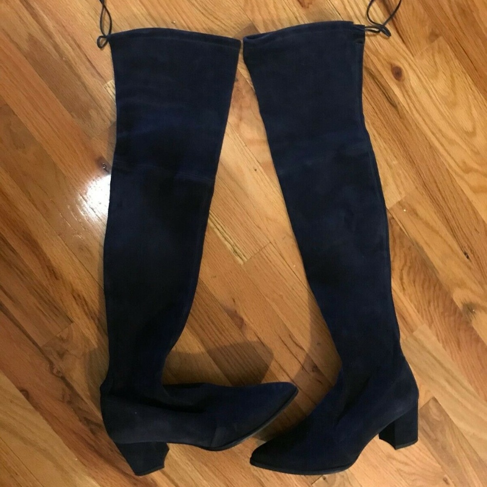 Stuart Weitzman Thighland Suede Over-The-Knee Boot